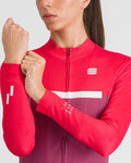 SPORTFUL Kolesarski dres z dolgimi rokavi zimski - PISTA THERMAL W - rožnata