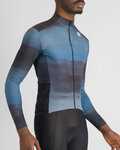 SPORTFUL Kolesarski dres z dolgimi rokavi zimski - FLOW SUPERGIARA THERMAL - modra