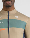 SPORTFUL Kolesarski dres z dolgimi rokavi zimski - BREAKOUT SUPERGIARA THERMAL - zelena/modra/oranžna