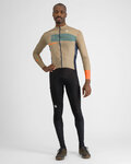 SPORTFUL Kolesarski dres z dolgimi rokavi zimski - BREAKOUT SUPERGIARA THERMAL - zelena/modra/oranžna