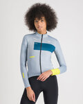 SPORTFUL Kolesarski dres z dolgimi rokavi zimski - BREAKOUT SUPERGIARA THERMAL W - siva/modra