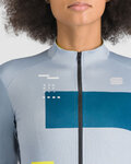 SPORTFUL Kolesarski dres z dolgimi rokavi zimski - BREAKOUT SUPERGIARA THERMAL W - siva/modra