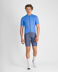 SPORTFUL Kolesarski dres s kratkimi rokavi - CLASSIC - modra