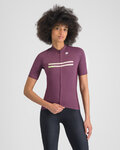 SPORTFUL Kolesarski dres s kratkimi rokavi - STARLIGHT W - bordo