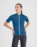 SPORTFUL Kolesarski dres s kratkimi rokavi - CLASSIC W - modra