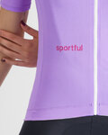 SPORTFUL Kolesarski dres s kratkimi rokavi - CLASSIC - vijolična
