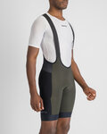 SPORTFUL Kolesarske kratke hlače z naramnicami - SUPERGIARA 2 - zelena/črna