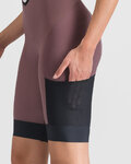 SPORTFUL Kolesarske kratke hlače z naramnicami - SUPERGIARA 2 W - vijolična