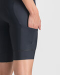 SPORTFUL Kolesarske kratke hlače z naramnicami - GIARA 2 W - črna