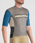 SPORTFUL Kolesarski dres s kratkimi rokavi - SUPERGIARA LOGO - modra/siva