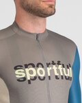 SPORTFUL Kolesarski dres s kratkimi rokavi - SUPERGIARA LOGO - modra/siva