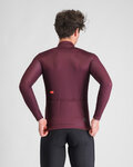 SPORTFUL Kolesarski dres z dolgimi rokavi zimski - CLASSIC THERMAL - bordo
