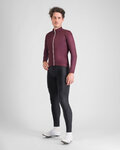 SPORTFUL Kolesarski dres z dolgimi rokavi zimski - CLASSIC THERMAL - bordo