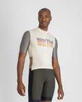 SPORTFUL Kolesarski dres s kratkimi rokavi - SUPERGIARA 2 - slonovina/siva