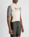 SPORTFUL Kolesarski dres s kratkimi rokavi - SUPERGIARA 2 - slonovina/siva