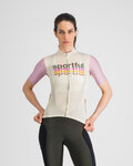 SPORTFUL Kolesarski dres s kratkimi rokavi - SUPERGIARA LOGO 2 - bež