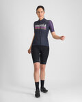 SPORTFUL Kolesarski dres s kratkimi rokavi - SUPERGIARA LOGO 2 - modra/vijolična