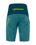 KARPOS Kolesarske kratke hlače brez naramnic - RAPID BAGGY - modra/zelena