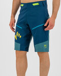 KARPOS Kolesarske kratke hlače brez naramnic - RAPID BAGGY - modra/zelena