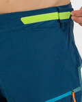 KARPOS Kolesarske kratke hlače brez naramnic - RAPID BAGGY - modra/zelena