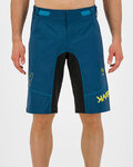 KARPOS Kolesarske kratke hlače brez naramnic - BALLISTIC EVO - modra/zelena