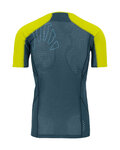 KARPOS Kolesarska  majica s kratkimi rokavi - LAVAREDO - zelena/rumena