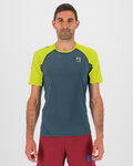 KARPOS Kolesarska  majica s kratkimi rokavi - LAVAREDO - zelena/rumena