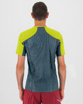 KARPOS Kolesarska  majica s kratkimi rokavi - LAVAREDO - zelena/rumena