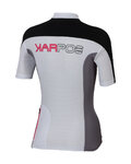 KARPOS Kolesarski dres s kratkimi rokavi - VERVE - bela/siva