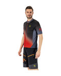 KARPOS Kolesarski dres s kratkimi rokavi - JUMP - rdeča/črna