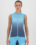 KARPOS Kolesarski dres brez rokavov - VERVE EVO - turkizna
