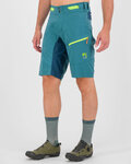 KARPOS Kolesarske kratke hlače brez naramnic - VAL VIOLA - turkizna