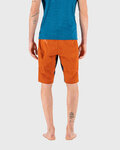KARPOS Kolesarske kratke hlače brez naramnic - VAL VIOLA - oranžna