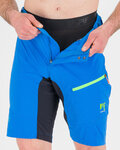 KARPOS Kolesarske kratke hlače brez naramnic - VAL VIOLA - svetlo modra