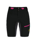 KARPOS Kolesarske kratke hlače brez naramnic - VAL VIOLA - črna