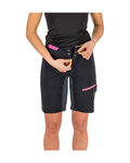 KARPOS Kolesarske kratke hlače brez naramnic - VAL VIOLA - črna