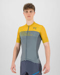 KARPOS Kolesarski dres s kratkimi rokavi - GREEN FIRE - rumena/zelena