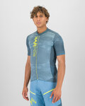 KARPOS Kolesarski dres s kratkimi rokavi - GREEN FIRE - rumena/modra