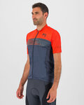 KARPOS Kolesarski dres s kratkimi rokavi - GREEN FIRE - rdeča/siva