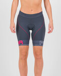 KARPOS Kolesarske kratke hlače brez naramnic - VERVE EVO W - modra/rožnata