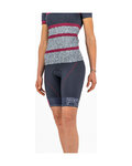 KARPOS Kolesarske kratke hlače brez naramnic - VERVE EVO W - modra/rožnata