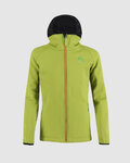 KARPOS Kolesarska  vetru odporna jakna - LAVAREDO WINTER KIDS - zelena/črna