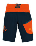 KARPOS Kolesarske kratke hlače brez naramnic - VAL DI DENTRO - modra/oranžna