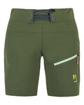 KARPOS Kolesarske kratke hlače brez naramnic - VAL DI DENTRO W - zelena