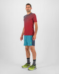 KARPOS Kolesarska  majica s kratkimi rokavi - LAVAREDO ULTRA - rdeča/modra
