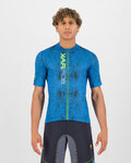 KARPOS Kolesarski dres s kratkimi rokavi - VAL VIOLA - modra/zelena