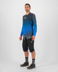KARPOS Kolesarski dres z dolgimi rokavi poletni - VAL DI DENTRO - siva/modra