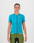 KARPOS Kolesarski dres s kratkimi rokavi - PRALONGIA EVO W - modra