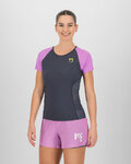 KARPOS Kolesarska  majica s kratkimi rokavi - LAVAREDO EVO W - črna/rožnata