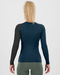 KARPOS Kolesarska  majica z dolgimi rokavi - DINAMICO MERINO 130 W - modra/črna